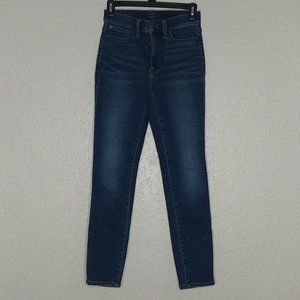 J. Crew Factory 9" High-Rise Skinny Jeans Blue Size 25